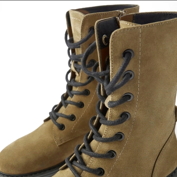 Zara SUEDE Leather Boots - Picture 5 of 5